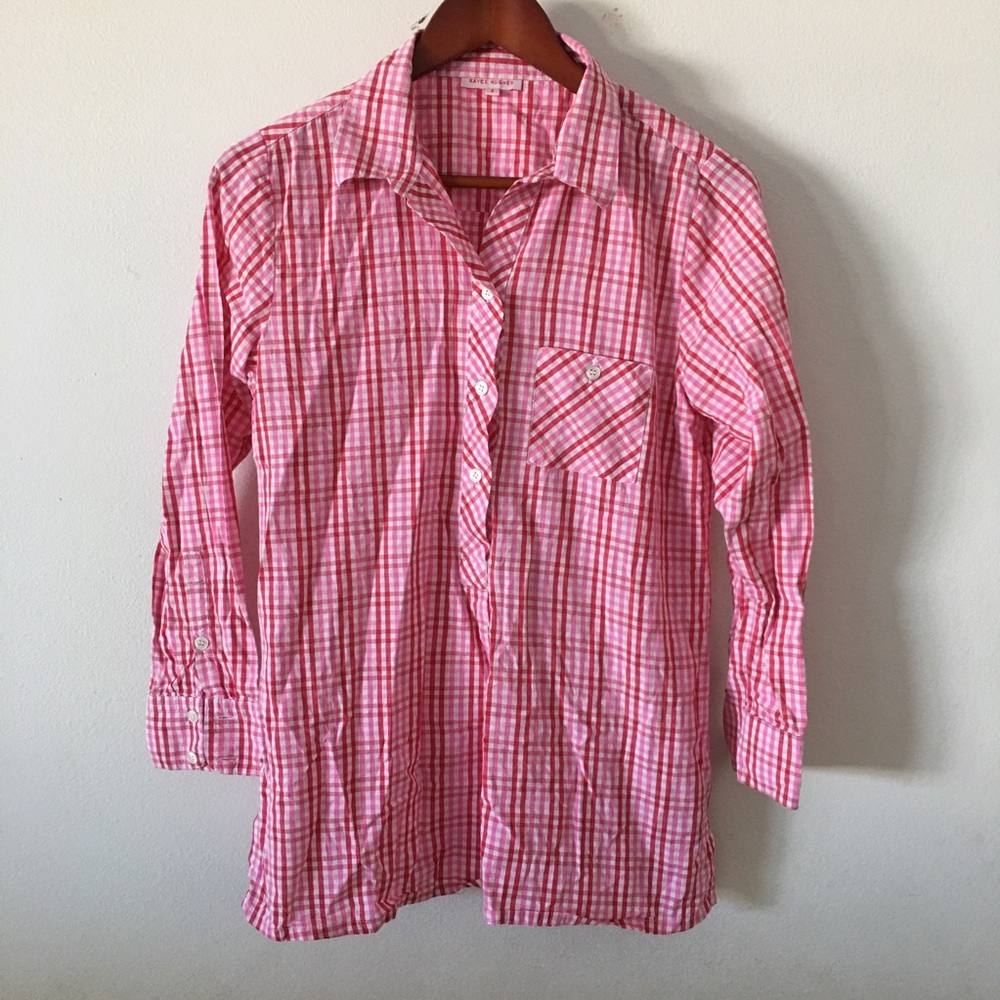Kayce Hughes Plaid Shirt Sz 8